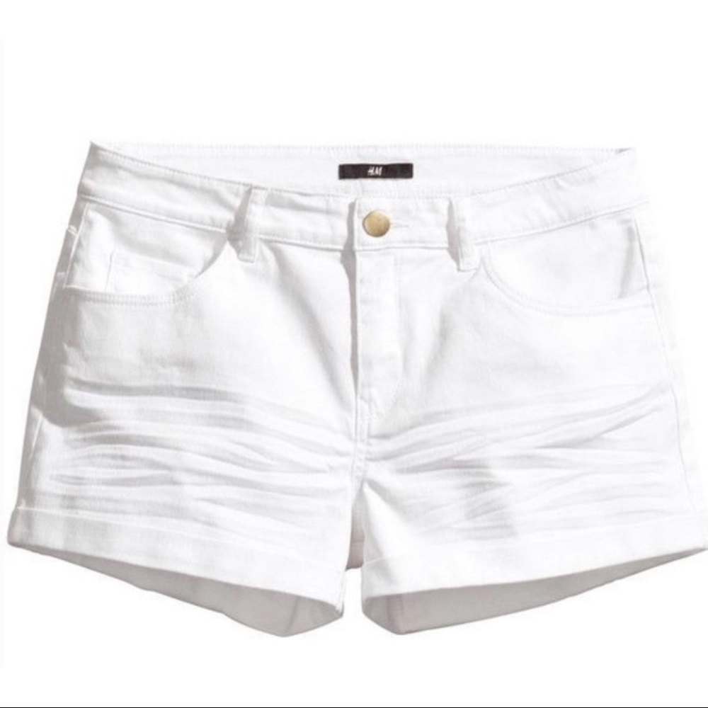 H&M Off White Short Shorts NWT